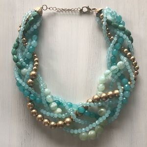 Twisted bead necklace